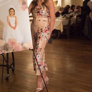 Nicholas gorgeous shiny gold dress belted!!